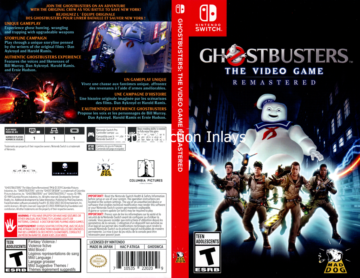 Ghostbusters Switch Replacement Case | eBay UK