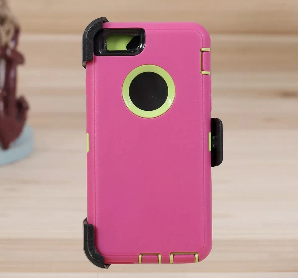 For iPhone 6P & iPhone 6s Plus 5.5" Defender Hard Shell Case w/Holster Belt Clip - Image 3 of 4