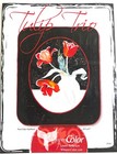 Tulip Trio Raw Edge Applique Whisper Color 23'x 27' Pattern