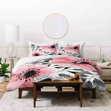 New, 3-Piece, Queen-Sized, Floral Duvet Cover Set for Sale  No tags