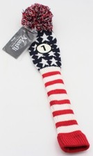 NEW Maxfli USA Stars Knit Pom Pom 1 Driver Headcover Golf Club Head Cover