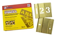 CH Hanson 10014 Brass Stencil Set -Numbers