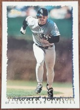 1995 TOPPS HOWARD JOHNSON COLORADO ROCKIES CARD #206 NM/MT