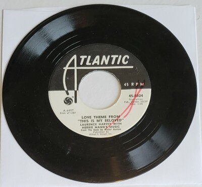 Laurence Harvey & Herbie Mann....2 Themes From ''This Is My Beloved'' 45 RPM 7''