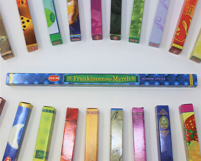 Hem Frankincense & Myrrh Incense Sticks - Five 8-Stick Boxes! (40 Sticks Total)