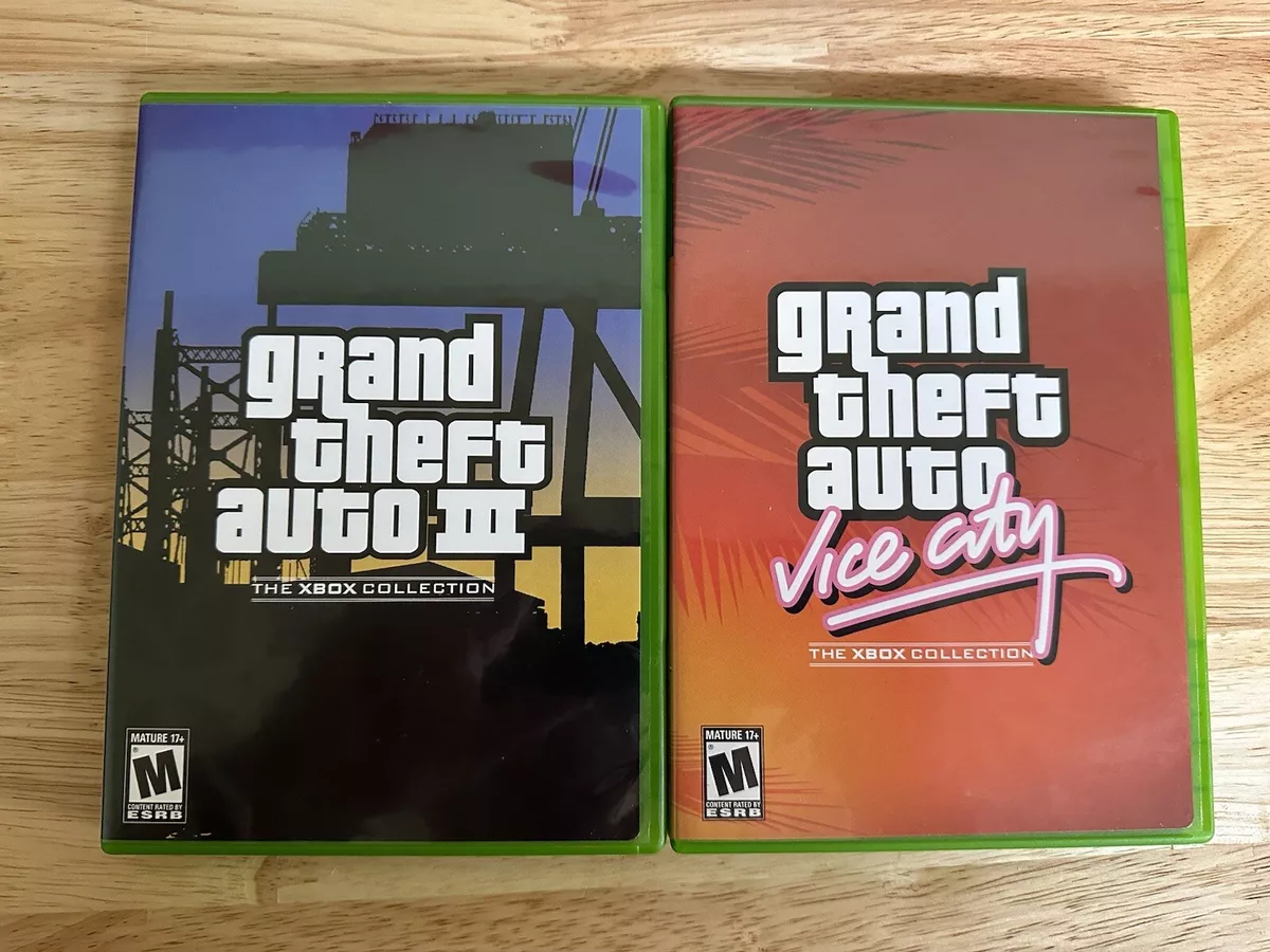 Grand Theft Auto Xbox Collection Double Pack Gta 3 Vice City