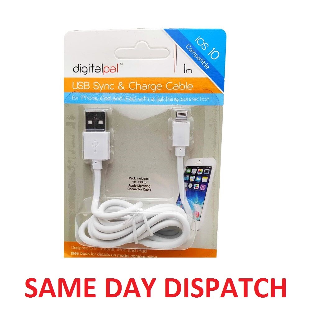 Apple Sync and USB Charger cable for 5 5c  5s and the iPhone 6 1Mtr UK SELLER
