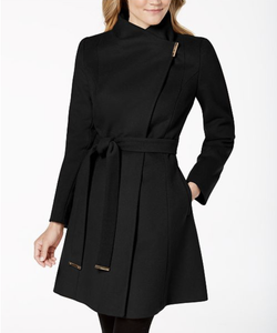 michael michael kors belted wrap coat