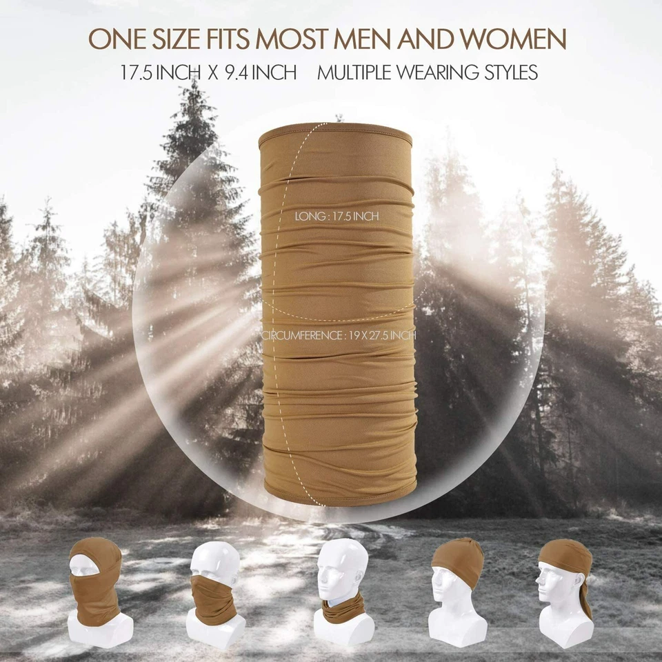 Máscara facial de protección UV cuello polaina bufanda a prueba de viento transpirable bandana pasamontañas Foto 3 de 4