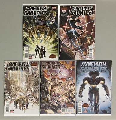  MCU Comic Keys Infinity Gauntlet #1 2 3 4 5 (2015) NM+(9.4-9.8) 