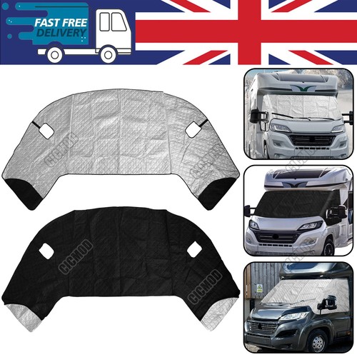 Motorhome Thermal Windscreen Cover Black Out Blind Curtain Wrap For