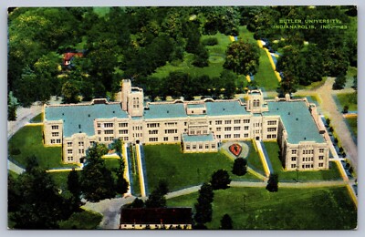 Postcard Indianapolis IN Aerial View of Butler University | eBay