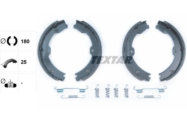 Textar 91058800 Bremsbackensatz, Feststellbremse FüR Maybach, Mercedes-Benz-image