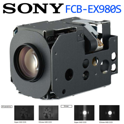 Sony NTSC FCB-EX980S CCD Color 26 x Optical Zoom VISCA ICR IR-cut Camera Block