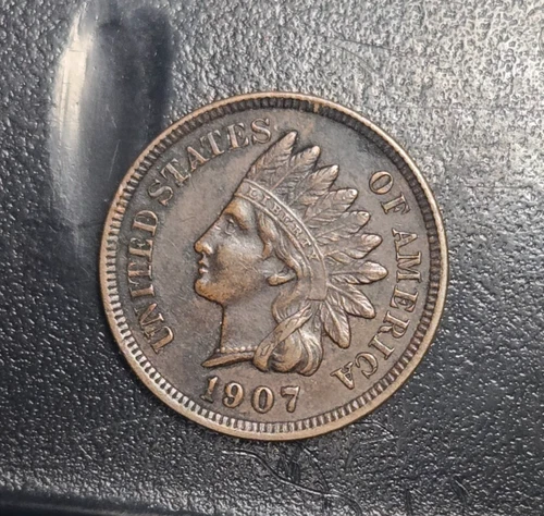 1907 Indian Cent Penny AU   J19