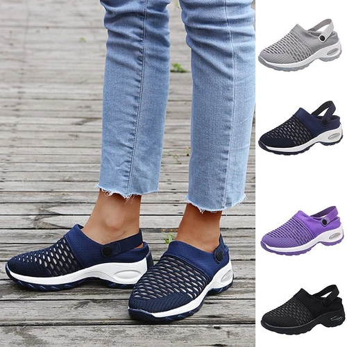 Sommer Damen Luftkissen Slipper Schuhe Orthopädische Diabetiker Wanderschuhe - Bild 2 von 21