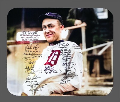 Ty Cobb Detroit Tigers Facsimile Autographed Mouse Pad Item#9218