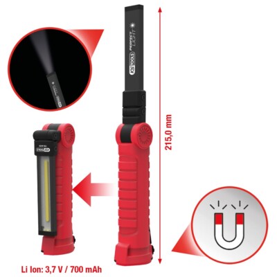 KS TOOLS perfectLight 3 in 1 Mini-Inspektionslampe 120 Lumen, 270° knickbar