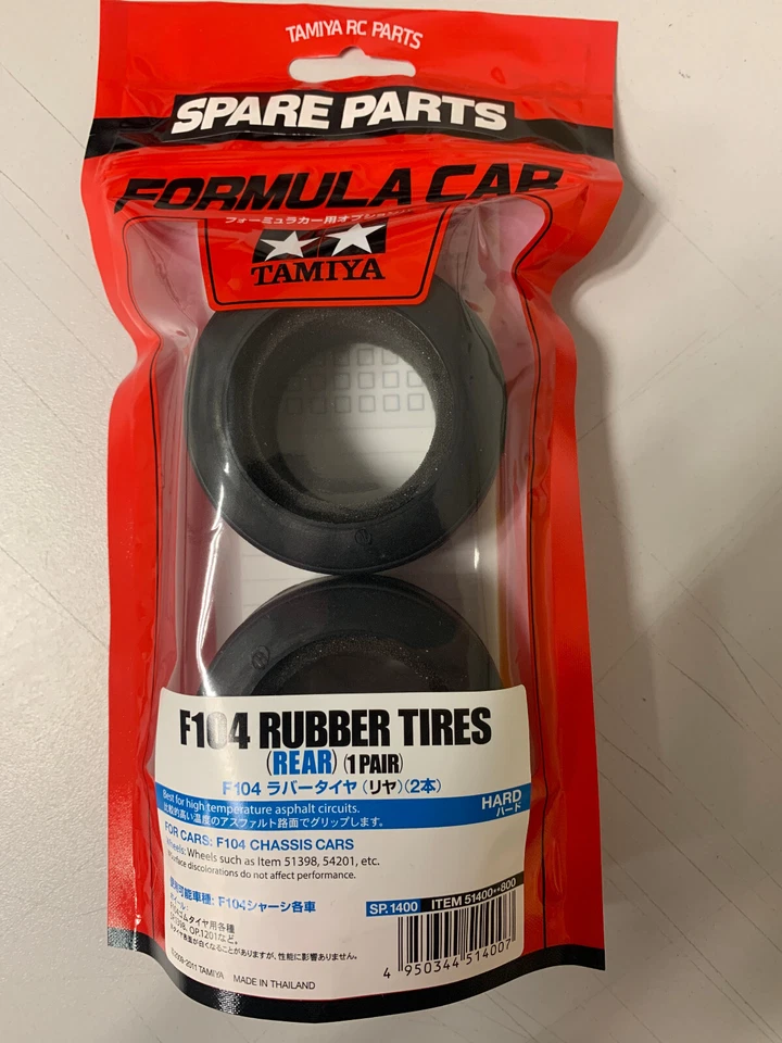 Tamiya Pneus Arr F104 x2 with Sponge 1/10 51400 1124 - Photo 1/1