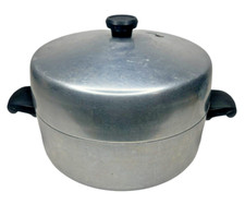 Vintage Wear-Ever Centennial Aluminum 5 QT Stock Pot High Lid Made In The USA
