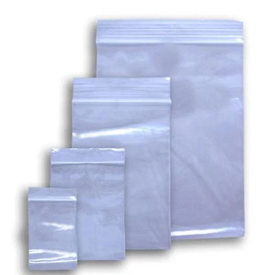Grip Seal Bags Resealable Clear Plastic ZIP LOCK Polythene bag SUREGRIP 62.5Mic
