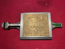 Monotype Die Case, 15 x 17 Brass Letters Monotype