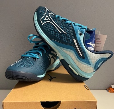 Mizuno Men's Wave Exceed Tour 6 AC Tennis Shoes  Blue/Light Blue