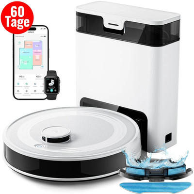 LEFANT M2 Pro Saugroboter mit Wischfunktion, Staubsauger Roboter
