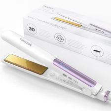 Faszin Hair Straightener, Fast Heat Titanium Flat Iron with Negative Ions to Cre