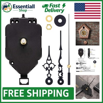 Compact Quartz Clock Movement Kit with Pendulum - Ideal for Crafters & Designers