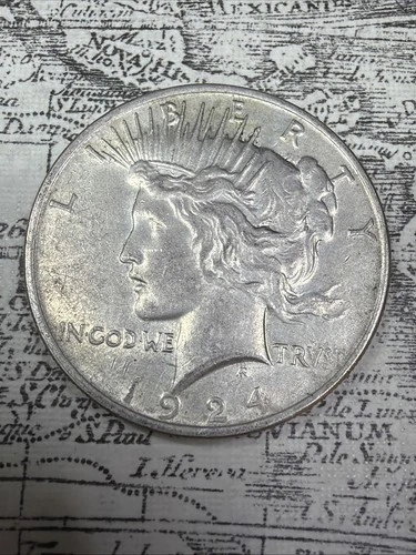 1924 Peace Dollar - AU - PD07