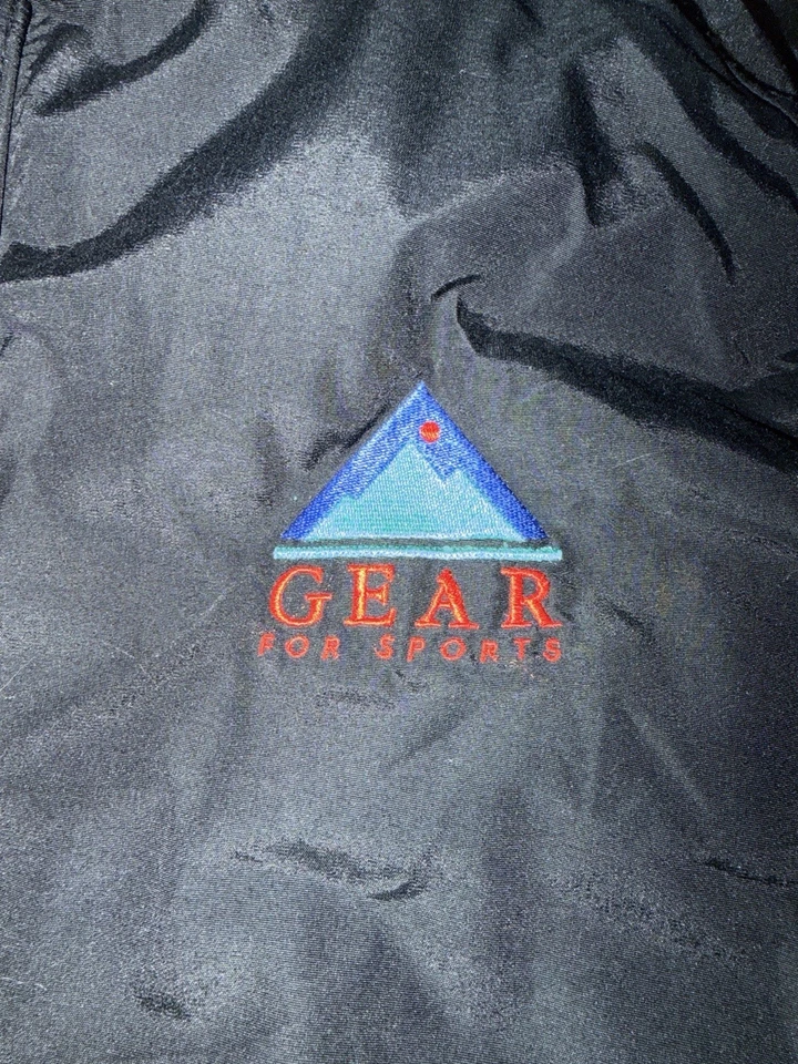 Vintage Gear For Sports Black Nylon Windbreaker Jacket Men’s Large 90s - Image 3 of 4