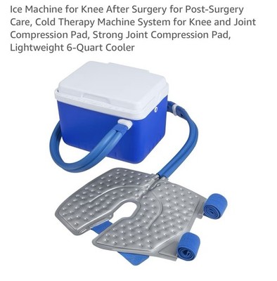 Cold Therapy/Pain  Machine 6-Quart Knee Compression Pad Leakproof Quick Connect