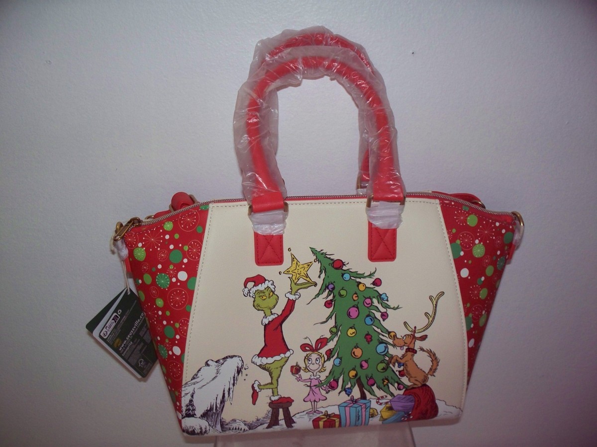 LOUNGEFLY DR SEUSS HOW THE GRINCH STOLE CHRISTMAS TREE BAG 