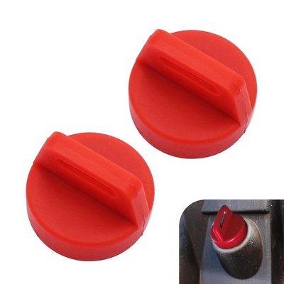 2PCS Ignition Key Switch Cover Dust Cap Compatible With Polaris ATV UTV Red