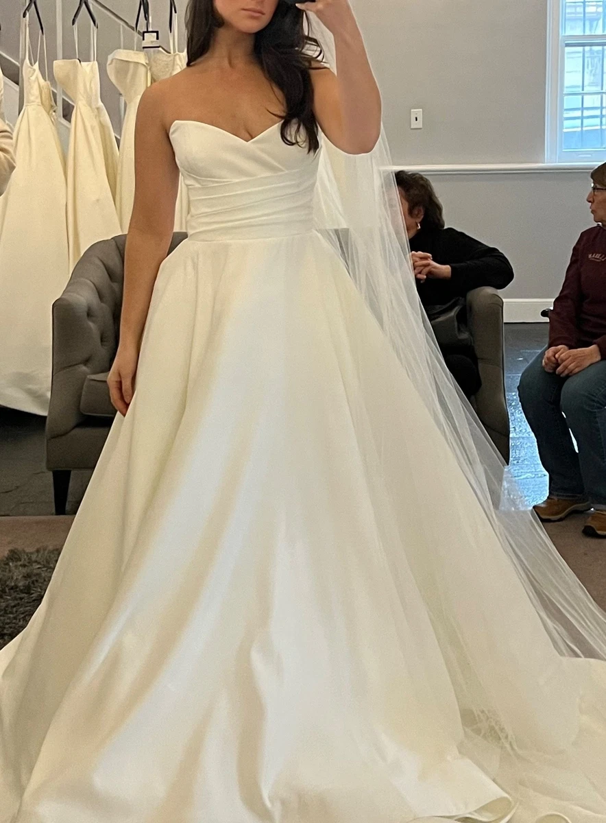 chinese dress ladies LaDivine S436W Long Bridal Gown A Line 3D Floral Applique Wedding Dres – The  Dress Outlet main image 1