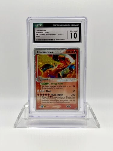 CGC 10 Charizard ex 105/112 Pokemon 2004 EX FireRed & LeafGreen Holo Ultra Rare