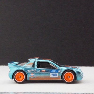 2025 HOT WHEELS -SUPER TREASURE HUNT FORD RS200 GULF RIVET RR RARE