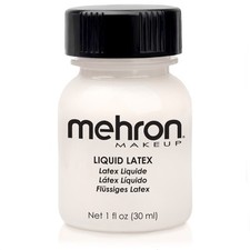 LIQUID LATEX CLEAR STAGE FACE BODY SPECIAL EFFECTS MAKEUP 1OZ BY MEHRON