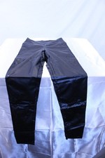 Faux Leather Pants Black Polyester Spandex Blend Junior Medium 23 waist