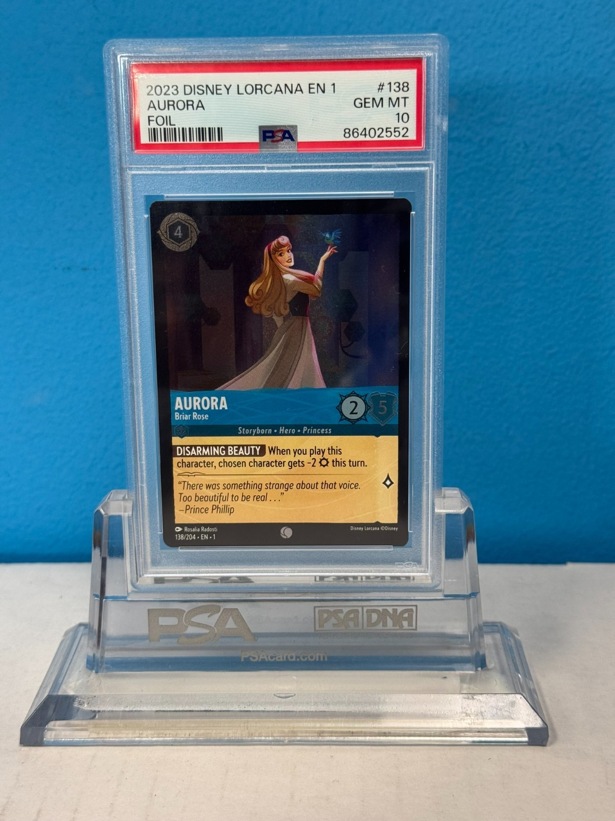 2023 Disney Lorcana Aurora Foil #138 PSA 10