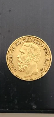 10 mark 1890G - OR - VON BADEN - 73 000 EX - TRES RARE - ACHETEE CHEZ KUNKER - Photo 1/2