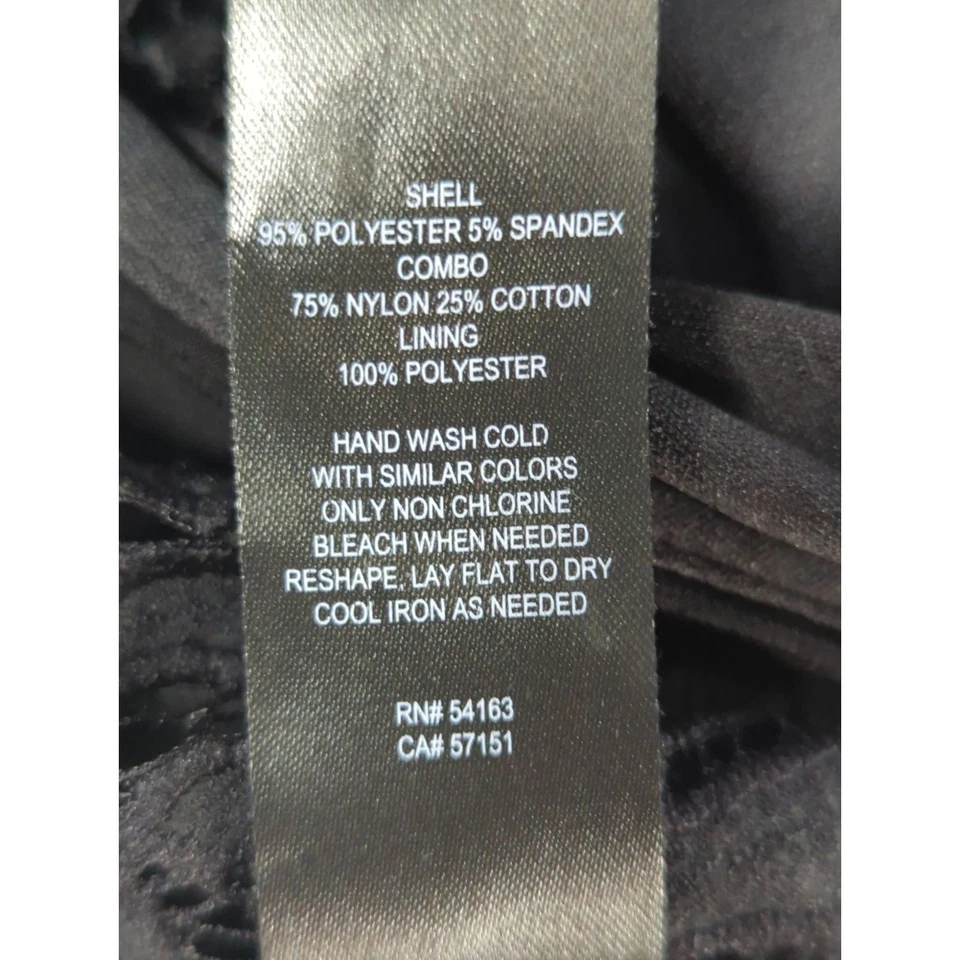 Mono Jessica Howard Negro Manga Encaje Envolvente Mujer M Elastizado Formal Elegante Foto 3 de 4