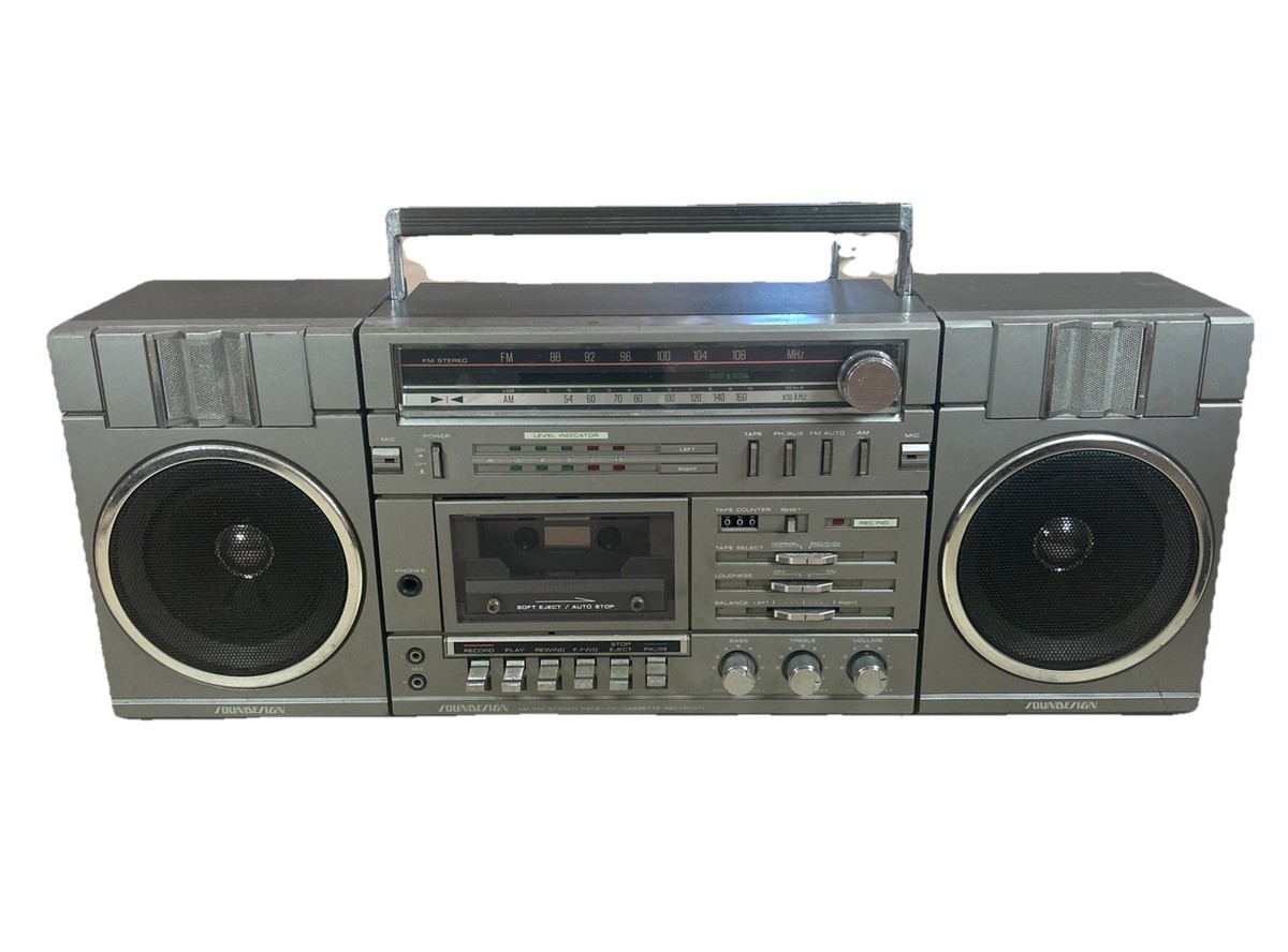 Soundesign AM/FM VTG Boombox Model 4641 Ghetto Blaster 80s Works