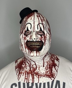 ART THE CLOWN SILICONE MASK ~ TERRIFIER ~ Immortal Masks ~ Bloody Version