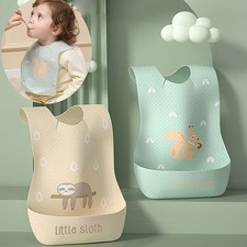 Waterproof Adjustable Food Feeding Supply Baby Bib Cartoon Saliva Towel Scarf