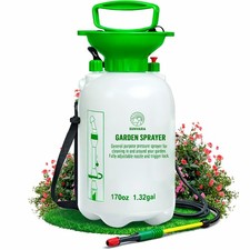 1.3 Gallon Pressure Sprayer with Adjustable Nozzle for Lawn Garden Use