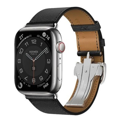 Apple Watch HERMES Series 7 45mm Stainless Steel deployment buckle black rare