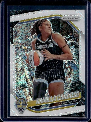 2025 Panini WNBA Prizm Kamilla Cardoso SP White Sparkle #89 Sky