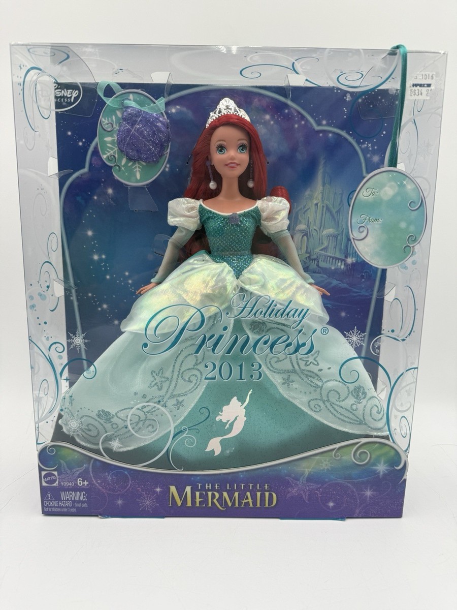Disney Mattel 2013 Holiday Princess Ariel The Little Mermaid New